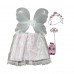 Enchanted Fairy Princess Dress-Up Set - Glittery Wings, Sparkling Tiara, and Magic Wand - Pink and Silver Costume Kit for Girls - Perfect for Pretend Play, Parties, and Halloween - Ages 3+