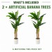 Faux Banana Trees, 2-Pack, 72 in, Indoor Décor