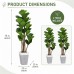 Faux Fiddle Leaf Fig Trees, 2-Pack, 78 in, Planters Included Indoor Décor Faux Fiddle Leaf Fig Trees, 2-Pack, 78 in, Planters Included Indoor Décor