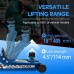 2.5 Ton Low Profile Hydraulic Floor Jack Heavy Duty Steel Racing Jack 4.5–16 in Lift Range Rubber Saddle  Car SUV Light Truck Tire Change