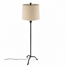Floor Lamp with Beige Fabric Drum Shade, Black Metal 3-Leg Base, 59.1 in Tall Standing Lamp for Living Room, Bedroom, Reading Nook, Home Office Décor, Warm Accent Lighting