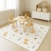 Large Kids Play Mat 190 x 140 cm – Foldable Baby Floor Mat for Crawling, Toddlers & Kids | Reversible Foam Playmat with Cute Animal Design | Non-Toxic, Easy to Clean, Portable for Nursery & Living Room