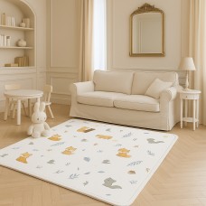 Large Kids Play Mat 190 x 140 cm – Foldable Baby Floor Mat for Crawling, Toddlers & Kids | Reversible Foam Playmat with Cute Animal Design | Non-Toxic, Easy to Clean, Portable for Nursery & Living Room