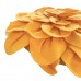 3D Flower Cushion, 50 x 50cm Decorative Blossom Accent Backrest Pillow for Sofa, Home Decor, Bedroom (Yellow) - B6O-YLW