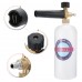 MATCC Snow Foam Cannon Adjustable Pressure Washer Foam Wash Gun 1L Bottle Car Wash Gun Snow Foam Lance with 1/4" Quick Connector