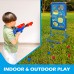 Shooting Game Toy 2-Pack Foam Ball Popper Air Toy Guns with Standing Shooting Target, 24 Foam Balls for Indoor Outdoor Play