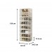 Foldable Shoe Cabinet , 140 cm Tall, 8-Tier Stackable Shoe Storage Organizer Space-Saving Shoe Rack Tower for Closet, Entryway, Bedroom Model TS102T-8