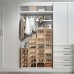 Foldable Shoe Cabinet , 140 cm Tall, 8-Tier Stackable Shoe Storage Organizer Space-Saving Shoe Rack Tower for Closet, Entryway, Bedroom Model TS102T-8