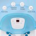 GASKY Foot Spa Bath Massager with Pedicure Grinding Stone, Heat, Bubbles & Vibration, Digital Temperature Control, 16 Massage Rollers