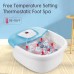 GASKY Foot Spa Bath Massager with Pedicure Grinding Stone, Heat, Bubbles & Vibration, Digital Temperature Control, 16 Massage Rollers