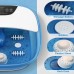 MaxKare Foot Spa Bath Massager with Pedicure Grinding Stone, Heat, Bubbles & Vibration, Digital Temperature Control, 4 Massage Rollers - SPA-JX1