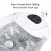 MaxKare Foot Spa Bath Massager with Heat, Bubbles & Vibration, Digital Temperature Control, 4 Massage Rollers (Grey)