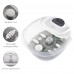 MaxKare Foot Spa Bath Massager with Heat, Bubbles & Vibration, Digital Temperature Control, 4 Massage Rollers (Grey)