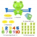 63PC Educational Frog Balancing Math Game, Creative Counting Toy, STEM Learning for Children Kids Ages 3+ 