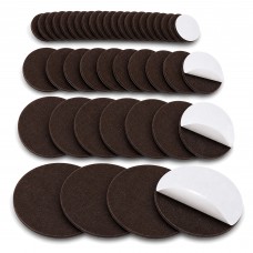 Felt Furniture Pads, 56-Piece Round Self-Adhesive Floor Protectors Felt Furniture Pads, 56-Piece Round Self-Adhesive Floor Protectors