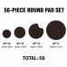 Felt Furniture Pads, 56-Piece Round Self-Adhesive Floor Protectors Felt Furniture Pads, 56-Piece Round Self-Adhesive Floor Protectors