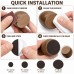 Felt Furniture Pads, 56-Piece Round Self-Adhesive Floor Protectors Felt Furniture Pads, 56-Piece Round Self-Adhesive Floor Protectors