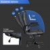 Ergonomic Gaming Chair, Adjustable Office Swivel Chair with PU Leather, Lumbar Support, Adjustable Armrests, 330lb Max Capacity for Kids, Adults, Home, Office, Gaming - DT550