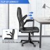 Ergonomic Gaming Chair, Adjustable Office Swivel Chair with PU Leather, Lumbar Support, Adjustable Armrests, 330lb Max Capacity for Kids, Adults, Home, Office, Gaming - DT550