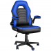 Ergonomic Gaming Chair, Adjustable Office Swivel Chair with PU Leather, Lumbar Support, Adjustable Armrests, 330lb Max Capacity for Kids, Adults, Home, Office, Gaming - DT550