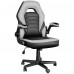 Ergonomic Gaming Chair, Adjustable Office Swivel Chair with PU Leather, Lumbar Support, Adjustable Armrests, 330lb Max Capacity for Kids, Adults, Home, Office, Gaming - DT550