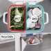 38L Double Layer Trash Bin, Multi-Layer Wet Dry Separation Bin with Rolling Wheels for Home, Kitchen, Recycling - 605