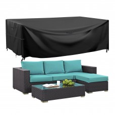 Garden Furniture Protective Cover, 180 x 120 x 74cm 420D Cover for Lounge Furniture, Waterproof, UV-Resistant