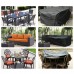 Garden Furniture Protective Cover, 180 x 120 x 74cm 420D Cover for Lounge Furniture, Waterproof, UV-Resistant