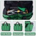 Multi-Purpose Canvas Bag, Garden Tool Bag with 8 Deep Pockets, Snap Close Top