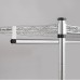 WANNAKEEP 2-Tier Extra Wide Garment Rack, 48" x 18" x 62.75" Rolling Wardrobe Clothing Rack with 2 Shelves, Hanging Bar, Wheels - A163057