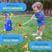 Kids Golf Set, Golf Cart Backpack with Wheels, 4 Golf Clubs, 3 Balls, 2 Practice Holes with Flags & 2 Golf Tees for Toddlers, Boys & Girls - 777-586