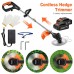 Cordless Grass Trimmer, 3 Blade Types, 2 Batteries, 6-Inch