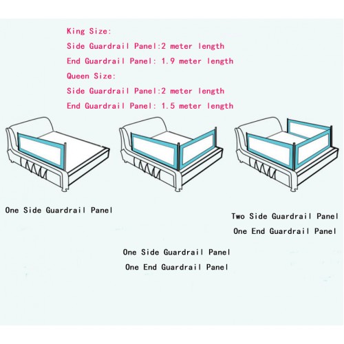Safety Children Bed Guardrail, Bed Guard Rail For King Size