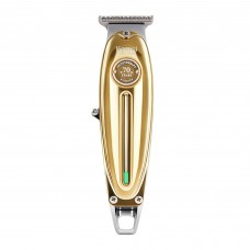 Hair Clippers for Men | Cordless T-Blade Trimmer with 1/2/3 mm Guide Combs, USB Rechargeable, LED Indicator, Gold Barber Clipper for Hair, Beard, Edging & Grooming Model KM-1949