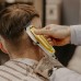 Hair Clippers for Men | Cordless T-Blade Trimmer with 1/2/3 mm Guide Combs, USB Rechargeable, LED Indicator, Gold Barber Clipper for Hair, Beard, Edging & Grooming Model KM-1949
