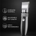 Cordless Hair Clipper Kit with 2 Heads and 4 Guide Combs, Grey