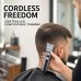 Cordless Hair Clipper Kit with 2 Heads and 4 Guide Combs, Grey