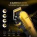 Cordless Hair Clippers, LED Display, 4 Combs, Home Haircuts Model 6023 Gold Cordless Hair Clippers, LED Display, 4 Combs, Home Haircuts Model 6023 Gold