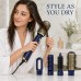 5-in-1 Hot Air Brush, Dryer and Styler, Navy and Gold Model MD-11