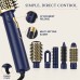 5-in-1 Hot Air Brush, Dryer and Styler, Navy and Gold Model MD-11