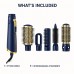 5-in-1 Hot Air Brush, Dryer and Styler, Navy and Gold Model MD-11