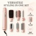 6-in-1 Hair Dryer Brush, 6 Attachments, 4 Settings, Pink