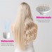 BLDC Hair Dryer, Blow Dryer with 110,000 RPM, 1400W Powerful High Speed, Diffuser & LED Display, 3 Air Speeds for Fast Drying, Home, Travel (White) - LS-092