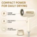 1300W Compact Hair Dryer with Nozzle, Champagne Gold Model MD-10