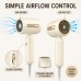1300W Compact Hair Dryer with Nozzle, Champagne Gold Model MD-10