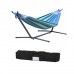 MSW Furniture High Quality Hammock with Space Saving Steel Stand Includes Portable Carrying Case