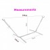 MSW Furniture High Quality Hammock with Space Saving Steel Stand Includes Portable Carrying Case