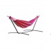 MSW Furniture High Quality Hammock with Space Saving Steel Stand Includes Portable Carrying Case