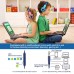 SIMOLIO Wired Headphones, Kids Over-Ear Headset with Microphone, Limited Volume, Share Jack, Carrying Pouch - SM-902