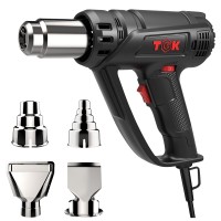 Heat Gun, 1800W Hot Air Gun with Variable Temperature Settings 122°F-1202°F, 4 Nozzle Attachments, Overload Protection Function for DIY, Crafts, Shrink Wrapping/Tubing, Paint Removing - HG5510